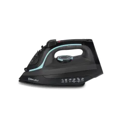 Bajaj MX 45 Steam Aluminium Soleplate Iron | 2000 Watts Power For Faster Ironing | Non Stick German Coated Technology | 220 Ml Water Tank Capacity | 2-Yr Warranty 【Black & Grey】