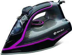 BAJAJ MX35N NON stick 2000 W Steam Iron (Black, Pink)