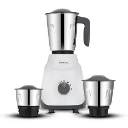 Bajaj Ninja Contempo 500W Mixer Grinder, 3 Jars, Grey