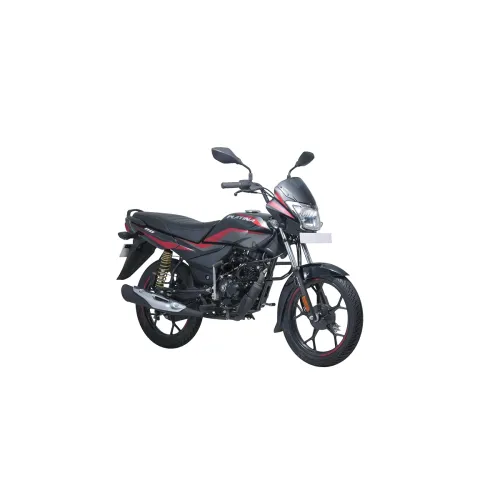Image of Bajaj Platina 110 Es Drum Motorcycle Black Red Ex-Showroom