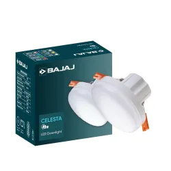 Bajaj Polycarbonate Celesta LED Deep 9W Downlight Po1