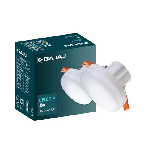 Image of Bajaj Polycarbonate Celesta LED Deep Downlight 5W | for Smaller Spaces | 