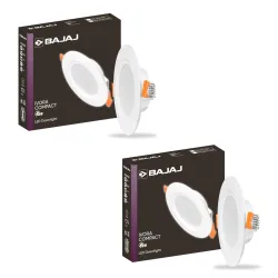 Bajaj Polycarbonate Ivora Downlight 2Pcs
