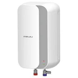 Bajaj Prohot 3 Litre Instant Water Heater | 3KW Vertical Geyser for Bathroom & Kitchen | Fast Heating Element | High Grade SS Tank | Multiple Safety Systems | 2-Yr Product Warranty | White