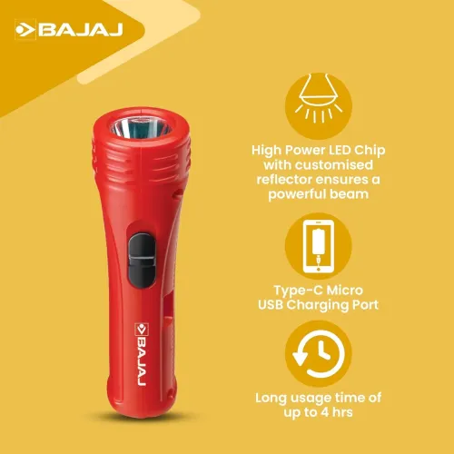 Image of Bajaj Raftaar Mini LED RC Torch