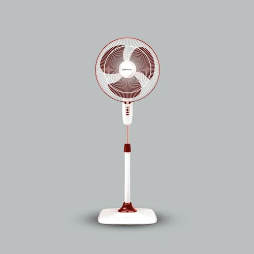 Image of Bajaj Rapido 400mm Pedestal Fan | High Speed | Copper Motor | 2Yr Warranty | Wine Red