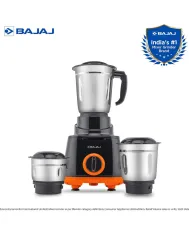 BAJAJ Rex 500 W Mixer Grinder (Rex 500W mixer grinder | 3 Jars | Black, Orange)