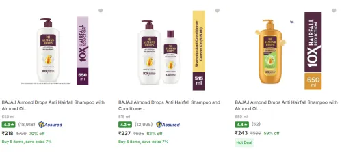 Image of Bajaj Shampoo @ Up to 70% Discount