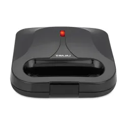 Bajaj SWX 5 800-Watt 2-Slice Sandwich Toaster | Non-Stick Coated Plates for Easy-to-Clean | Upright Compact Storage | Bu