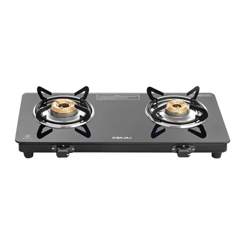 Image of Bajaj UCX 2‑Burner Slim Glass‑Top Gas Stove 