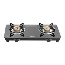 Bajaj UCX 2‑Burner Slim Glass‑Top Gas Stove