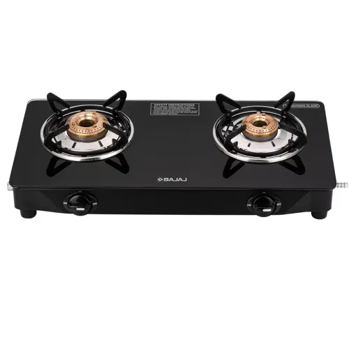 Image of Bajaj UCX 2B Powder Coated Glasstop Gas Stove