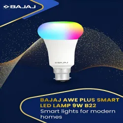 Bajaj White & Yellow Awe Plus Smart LED Smart Light - 9 W