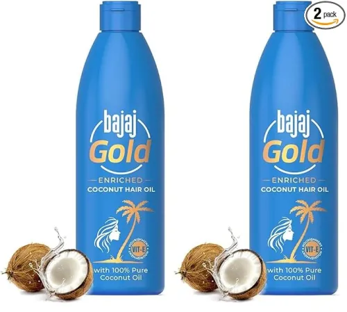 Image of Bajaj Gold Coconut Hair Oil Enriched With Vitamin E 300ml (PO2)