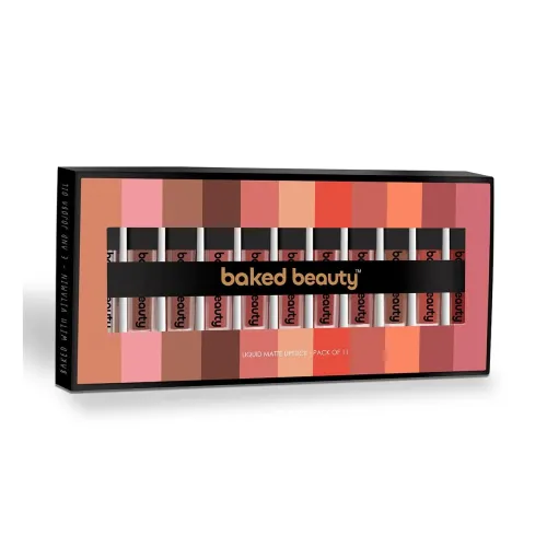 Image of Baked Beauty 11-Piece Mousse Matte Mini Lipstick Set 1.5ml