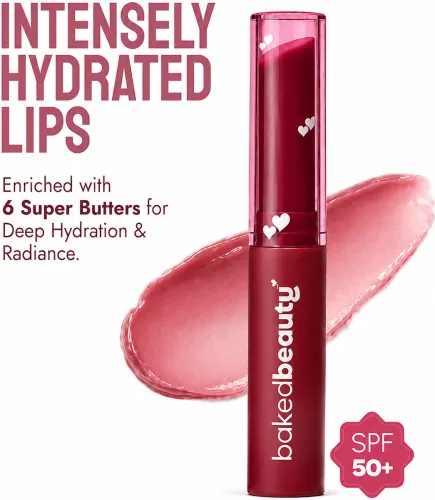 Image of BAKED BEAUTY Ultra Soft Tinted Lip Balm Stick SPF 50++ With Shea Butter