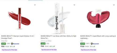 Image of Baked beauty 's Beauty products Starting @ ₹88 