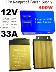 BALRAMA 400 Watt Rainproof LED Power Supply AC DC Converter 12 Volt 33.3A SMPS Adaptor Power Supply Electronic Hobby Kit