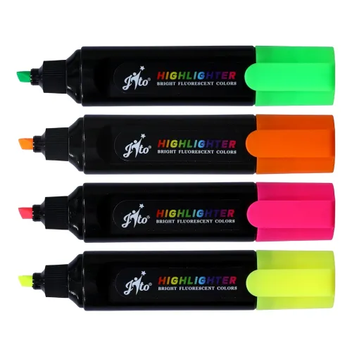 Image of Bambalio Fluorescent Highlighters – 8 Pack (4 Colors)
