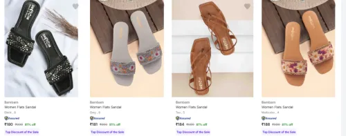 Image of Bambam Women's Flats at minimum 79% Discount