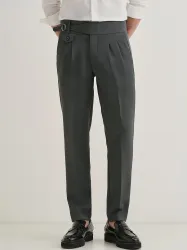 Banana Club Men Classic High-Rise Pleated Trousers