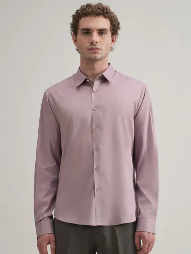 Image of Banana Club Men Plain Stitchless Placket Shirt