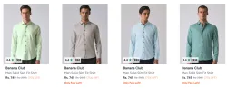 Banana Club Men Shirt Minimum 70% Discount