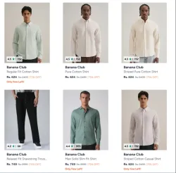 Banana Club Men's Clothing up to 75% Discount