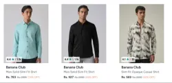 Banana Club Shirts Mens upto 81% Discount