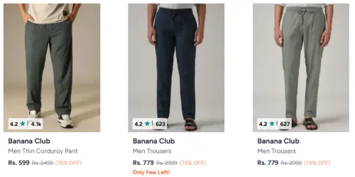 Image of Banana Club Trousers @ Starting ₹599