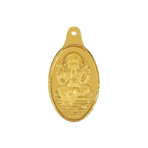 Image of Bangalore Refinery 24k (999) Gold Coin Pendants 1gm