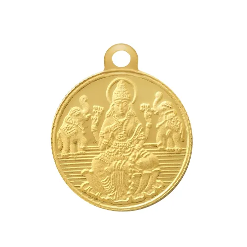 Image of Bangalore Refinery 2 Gram Lakshmi 24k (999) Gold Pendant (without hook)