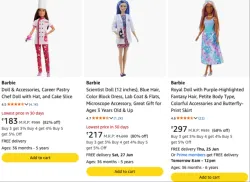 Barbie Doll Upto 82% Discount