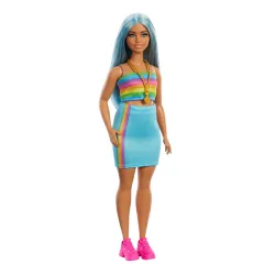Barbie Fashionistas Doll #218 with Long Blue Hair