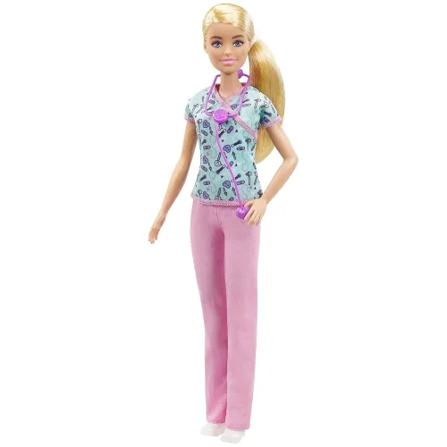 Image of Barbie Nurse Blonde Doll 