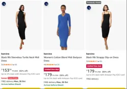Barcino Neck Midi Dress at minimum 92% Discount