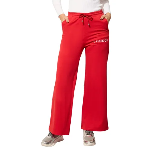 Image of barcino Black Terry New York Print Track Pant