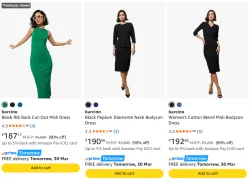 Barcino Bodycon Dress Starting @ ₹187