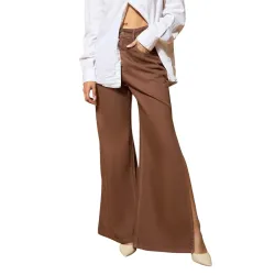 barcino Womens Straight Wide Leg Jeans
