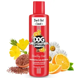 BARK OUT LOUD Anti-Hairfall Dog Shampoo | Shed Control Shampoo for Dog | Omega, Chamomile & Lavender | Healthy Coat & Sh
