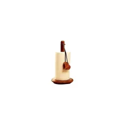 Barrels Wooden Brown Kitchen Tissue Roll Holder & Toilet Paper Holder, Brown