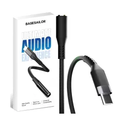Basesailor Type-C to 3.5mm Audio Jack Connector