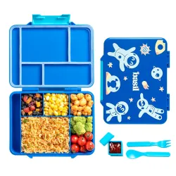 Basil Bento Binge 5 Compartment Lunch Box,