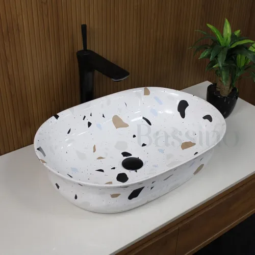 Image of BASSINO Art Terazzo Ceramic Wash Basin