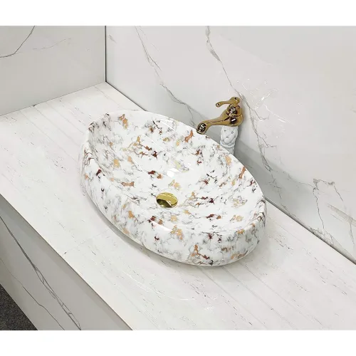 Image of BASSINO Art Wash Basin Marble Design