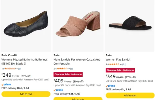 Image of Bata Comfit Women's Heels Upto 84% Discount