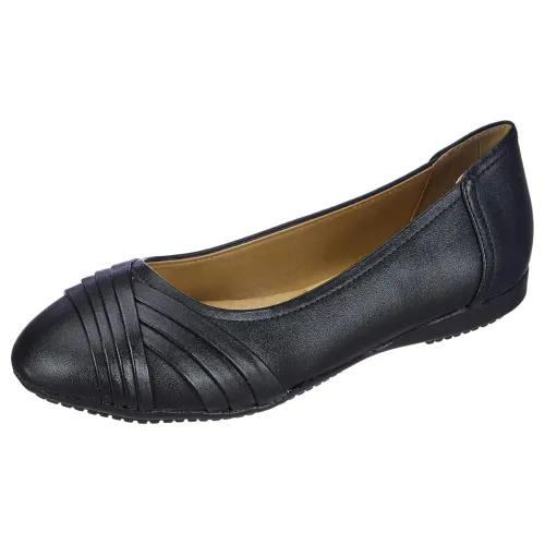 Image of Bata Comfit Womens Pleated Ballerina Ballerinas (5516780), Black, 3