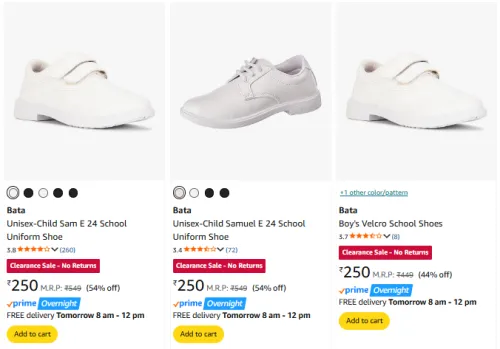 Image of Bata Footwear Starting @ ₹250