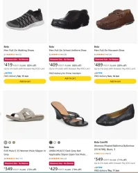 Bata Footwears at minimum 80% Discount