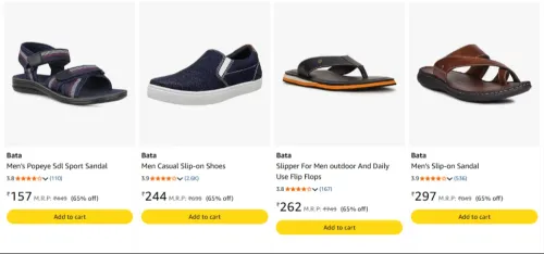Image of Bata Footwears Starting at ₹157